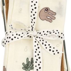 Done By Deer Vaskeklud 5 Stk GOTS Sea Friends Farve Mix Farve Mix