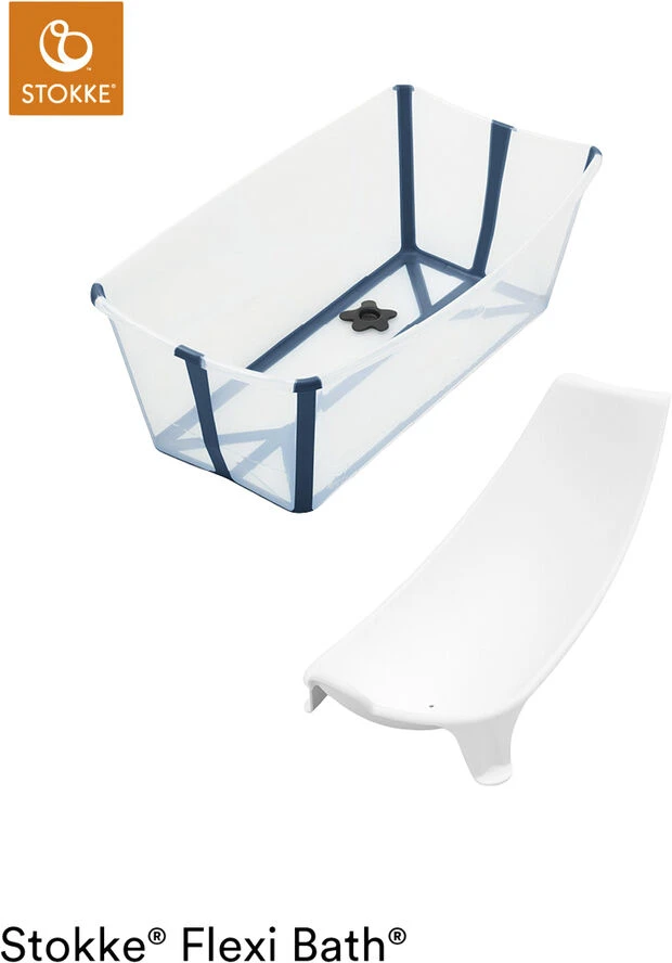 Stokke Flexi Bath Bundle Transparent Blue 3 Stokke Flexi Bath Bundle Transparent Blue