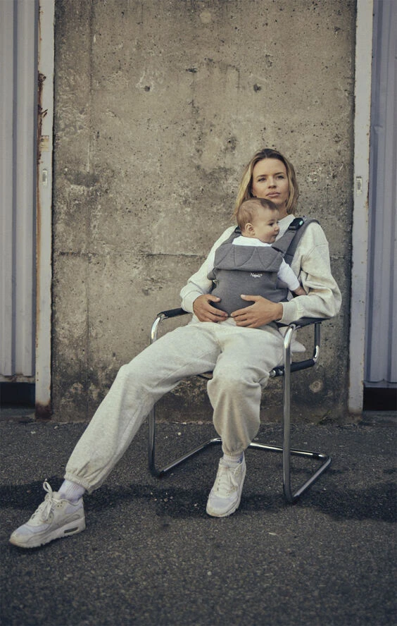 Baby Carrier Najell Easy - Mercury Grey (3D Jersey) 4 Baby Carrier Najell Easy - Mercury Grey (3D Jersey) - Billede 2