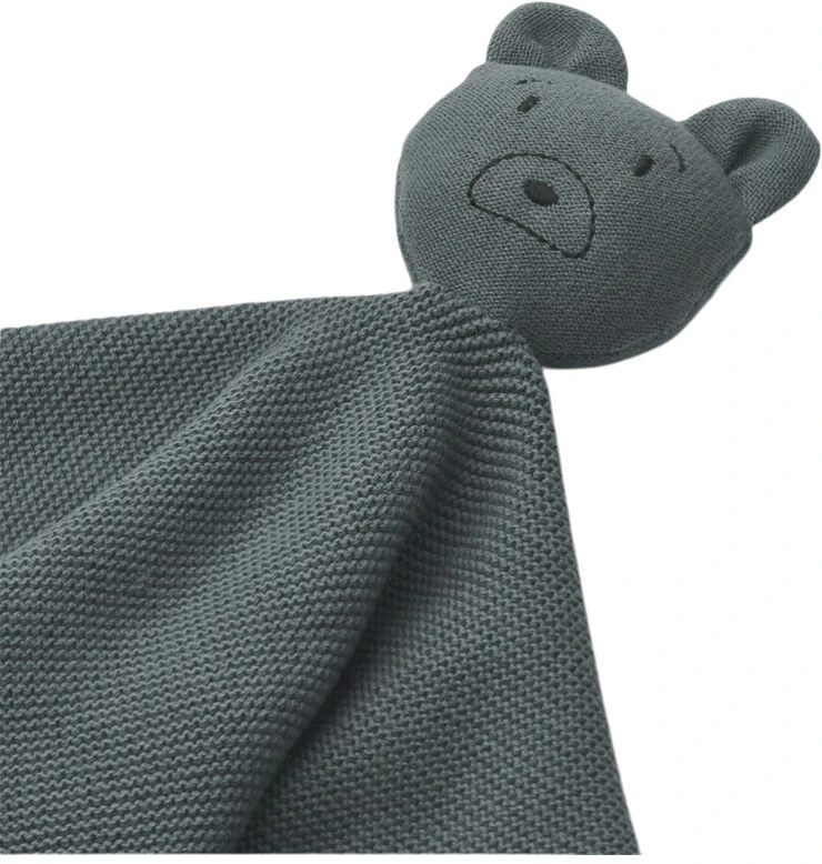 Liewood Milo Knit Cuddle Cloth Mr Bear Whale Blue 4 Liewood Milo Knit Cuddle Cloth Mr Bear Whale Blue - Billede 2