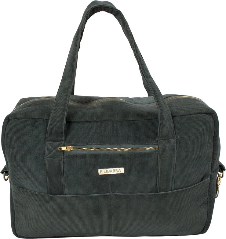 Filibabba Mommy Bag - Fløjl, Pine Green Pine Green 3 Filibabba Mommy Bag - Fløjl, Pine Green Pine Green
