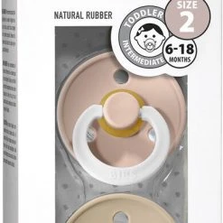 BIBS Colour 2 PACK Vanilla NIGHT/Dark Oak NIGHT Vanilla NIGHT/Dark Oak NIGHT -Ergobaby store unnamed file 856