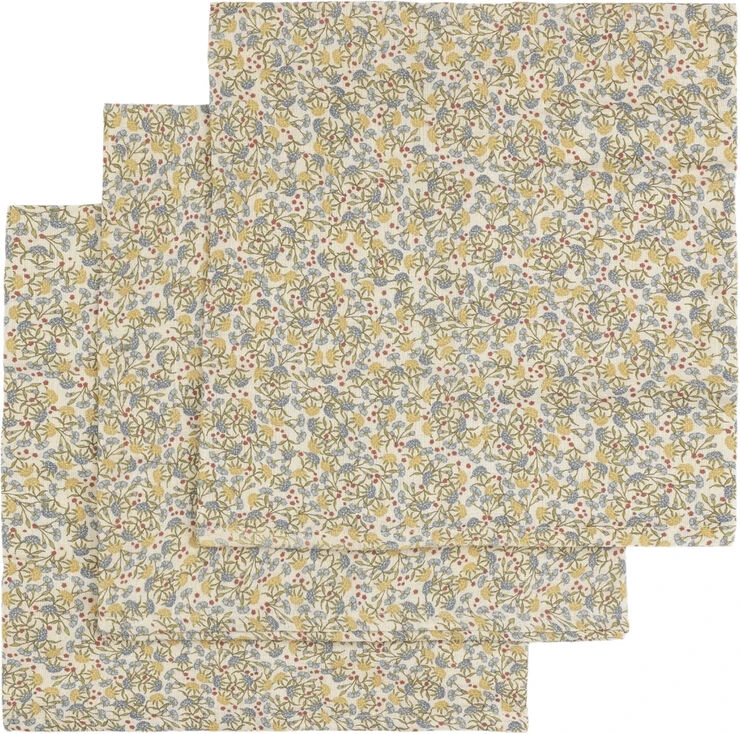 Konges Sløjd 3 PACK MUSLIN CLOTH JARDIN DE FLEURS 3 Konges Sløjd 3 PACK MUSLIN CLOTH JARDIN DE FLEURS