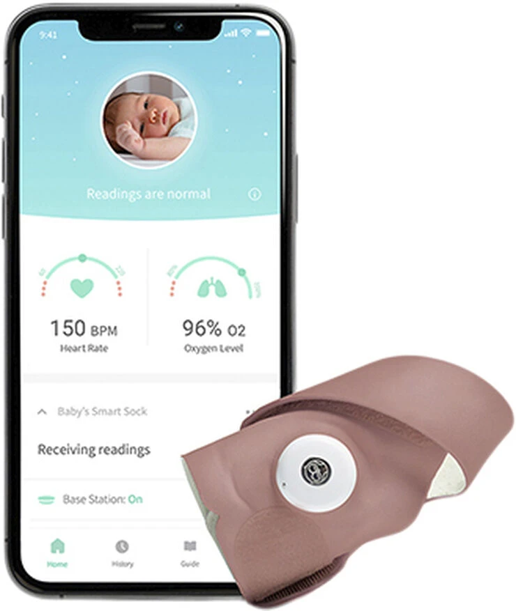 Owlet Smart Sock 3 Dusty Rose 5 Owlet Smart Sock 3 Dusty Rose - Billede 3