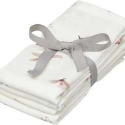 Cam Cam Copenhagen Wash Cloth, 4 Pack - GOTS Mix Poppies, Windflower Creme Mix Poppies, Windflower Creme