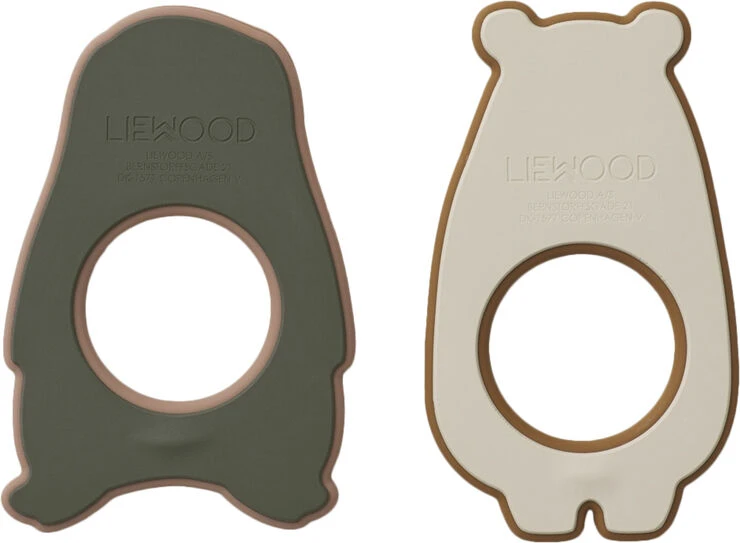 Liewood Gili Teether - 2 Pack Hunter Green Multi Mix 4 Liewood Gili Teether - 2 Pack Hunter Green Multi Mix - Billede 2
